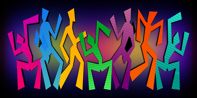 'Dancing Party Celebrate Disco Abstract Colorful' por OpenClips